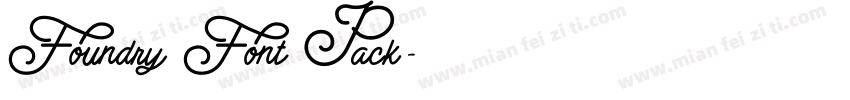 Foundry Font Pack字体转换